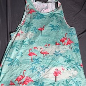 Flamingo Print Tank Top